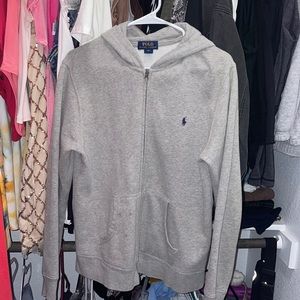 Polo zip up hoodie